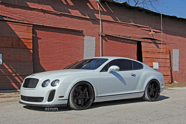 Фото дисков Strasse Wheels S5 Signature Черный глянец на Bentley Continental GT II