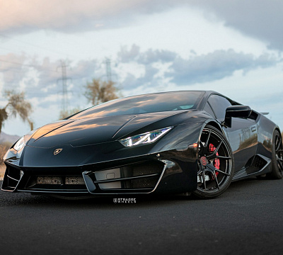 Фото дисков Strasse Wheels SM5R Deep Concave Monoblock на Lamborghini Huracan