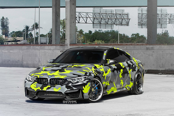 Фото дисков Strasse Wheels SV1 Deep Concave FS Черный матовый на BMW 4/M4 (F32/F82)