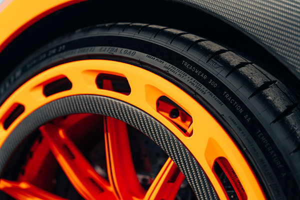 Фото дисков Brixton Forged FDE11 Aerotech Черный сатин на McLaren 600