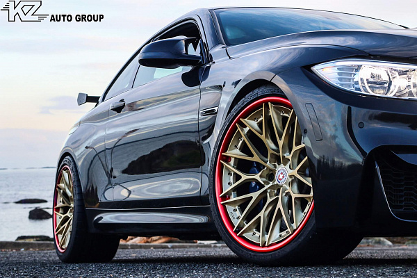 Фото дисков HRE S200 Сатиновое золото на BMW 4/M4 (F32/F82)