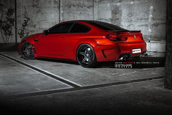 Фото дисков Strasse Wheels SV2 Deep Concave FS Черный сатин на BMW 6/M6 (F06/F13/F12)