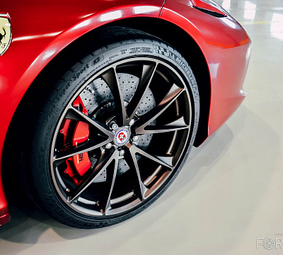 Фото дисков HRE P204 на Ferrari 458