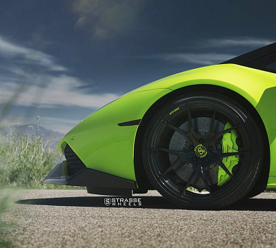 Фото дисков Strasse Wheels SM5R Deep Concave Monoblock на Lamborghini Huracan