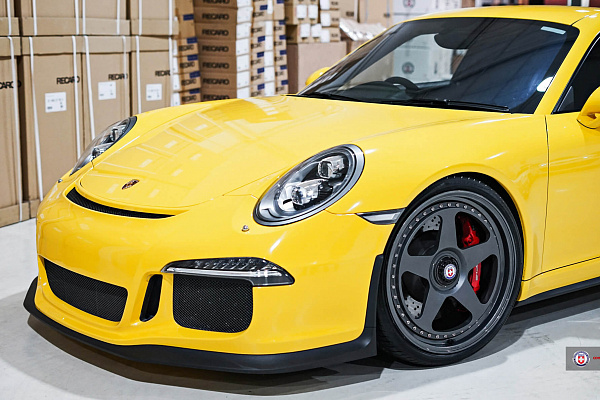 Фото дисков HRE 305 Сатиновый графит на Porsche 911 VII