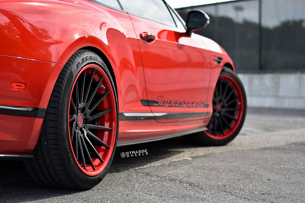 Фото дисков Strasse Wheels SV15T Deep Concave FS Другой цвет на Bentley Continental GT II