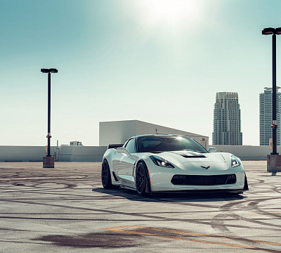 Фото дисков Vossen EVO-4R на Chevrolet Corvette C7