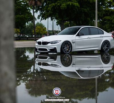 Фото дисков HRE P101 на BMW 3/M3 (F3x/F80)
