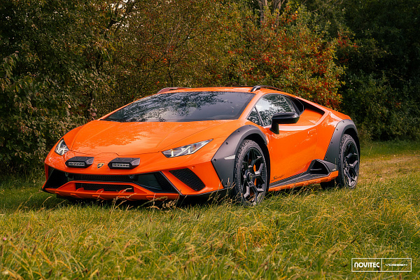 Фото дисков NOVITEC NL5 Черный сатин на Lamborghini Huracan