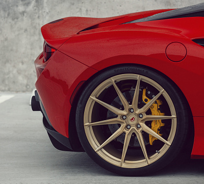 Фото дисков Vossen EVO-2 на Ferrari F8