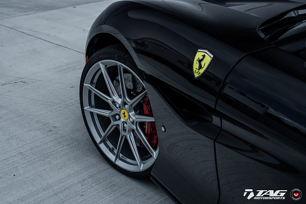 Фото дисков NOVITEC NF8 Серебро на Ferrari Portofino