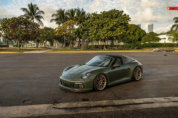 Фото дисков Anrky AN10 Глянцевое темное золото на Porsche 911 VIII
