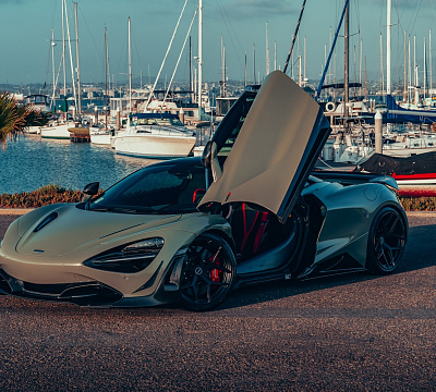 Фото дисков Brixton Forged PF7 на McLaren 720S