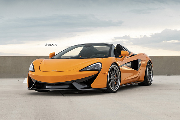 Фото дисков Strasse Wheels SV1 Deep Concave FS Сатиновый тонированный лак на McLaren 570S
