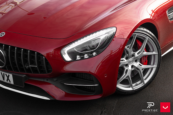 Фото дисков Vossen HF-5 Серебро на Mercedes-Benz AMG GT I