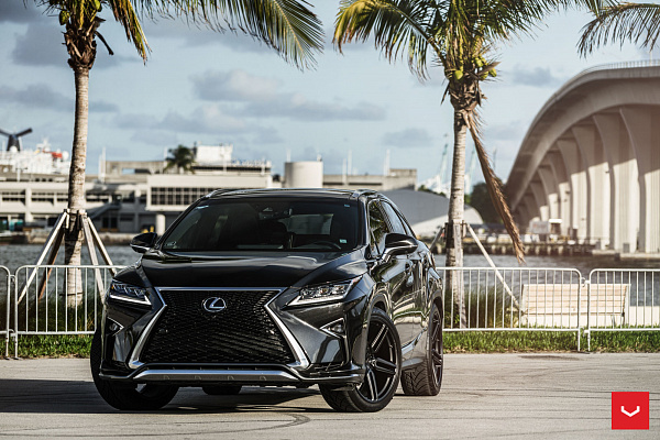 Фото дисков Vossen HF-1 Черный сатин на Lexus RX IV