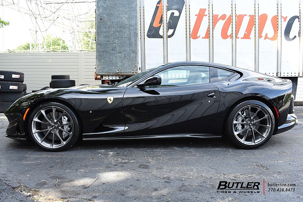Фото дисков HRE P204 Глянцевый тонированный лак на Ferrari 812