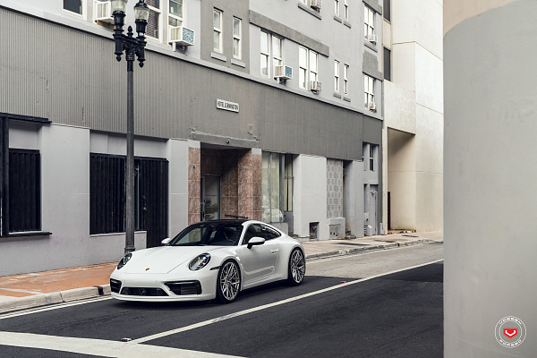 Фото дисков Vossen EVO-5R Полированный лак на Porsche 911 VIII