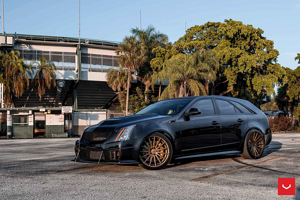Фото дисков Vossen VFS-2 Сатиновая бронза на Cadillac CTS II