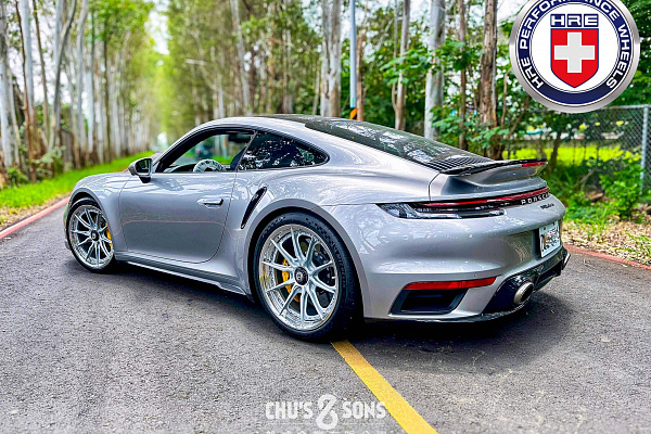 Фото дисков HRE S104SC Серебро на Porsche 911 VIII