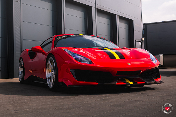 Фото дисков Vossen GEN-01 Сатиновый лак на Ferrari 488