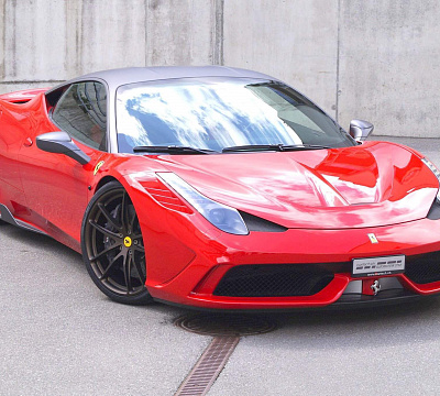 Фото дисков HRE P104 на Ferrari 458