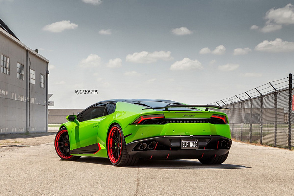 Фото дисков Strasse Wheels SV1 Deep Concave FS Другой цвет на Lamborghini Huracan