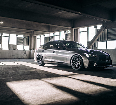 Фото дисков Vossen HF-2 на Infiniti Q50