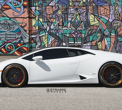 Фото дисков Strasse Wheels SV10M Deep Concave FS на Lamborghini Huracan