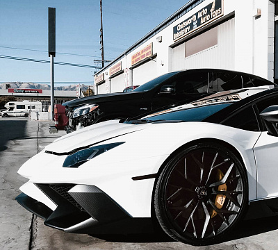 Фото дисков Brixton Forged PF10 на Lamborghini Aventador