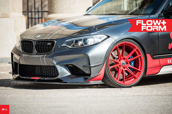 Фото дисков HRE FF04 Красный глянец на BMW 2/M2 (F22/F87)