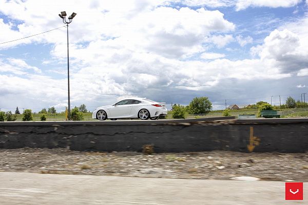 Фото дисков Vossen CV5 Серебро на Lexus RC
