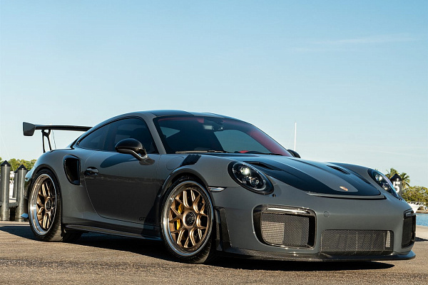 Фото дисков Anrky JDX-314 Сатиновое золото на Porsche 911 VII