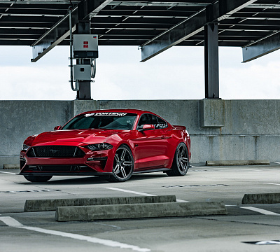 Фото дисков Vossen HF-1 на Ford Mustang VI