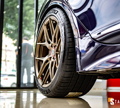 Фото дисков Vossen HF-5 на Kia Stinger