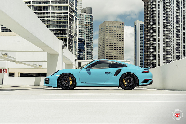 Фото дисков Vossen RS19 Черный глянец на Porsche 911 VIII