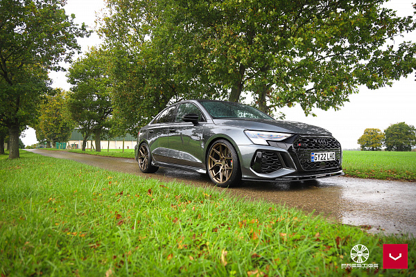 Фото дисков Vossen HF-5 Сатиновая бронза на Audi A/S/RS 3 (8Y)