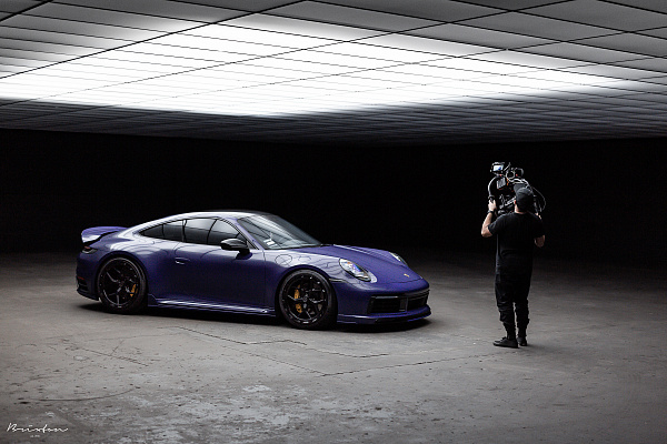 Фото дисков Brixton Forged PF7 Aerotech Черный сатин на Porsche 911 VIII