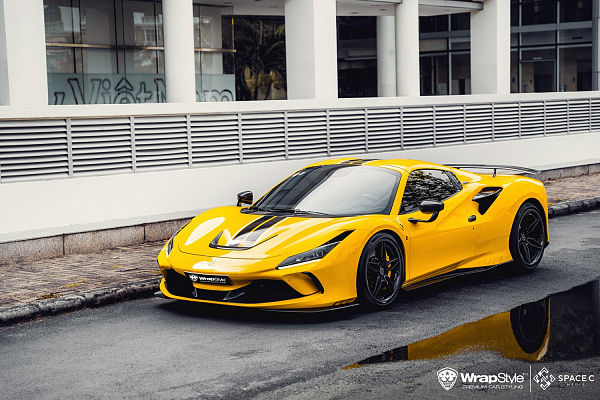 Фото дисков Brixton Forged PF2 Черный сатин на Ferrari F8