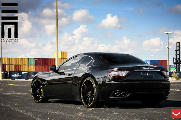 Фото дисков Vossen CVT Черный глянец на Maserati GranTurismo I