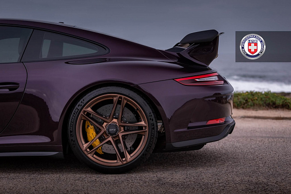 Фото дисков HRE P207 Сатиновая темная медь на Porsche 911 VII