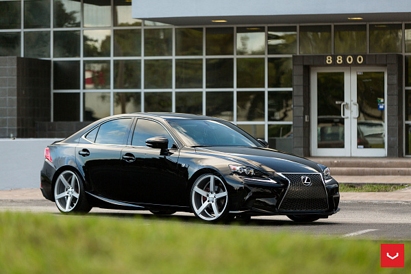 Фото дисков Vossen CV3 Серебро на Lexus IS II