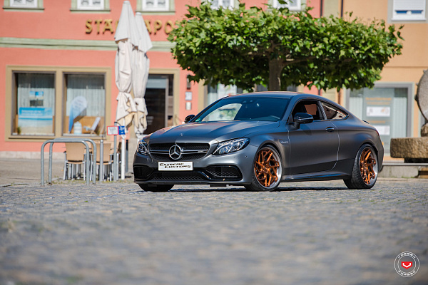 Фото дисков Vossen CG-209T (3-Piece) Глянцевая медь на Mercedes-Benz C-Class (W205)