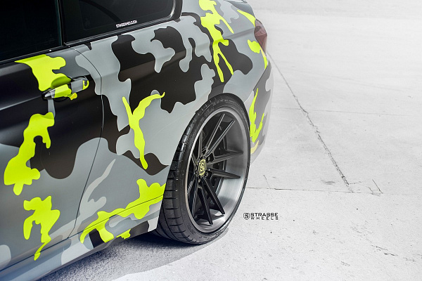 Фото дисков Strasse Wheels SV1 Deep Concave FS Черный матовый на BMW 4/M4 (F32/F82)