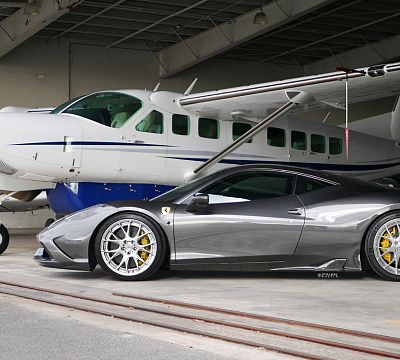 Фото дисков Strasse Wheels SM7R Deep Concave Duoblock на Ferrari 458