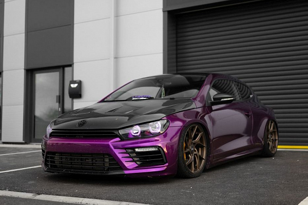 Фото дисков Bola FLA Сатиновая бронза на Volkswagen Scirocco III