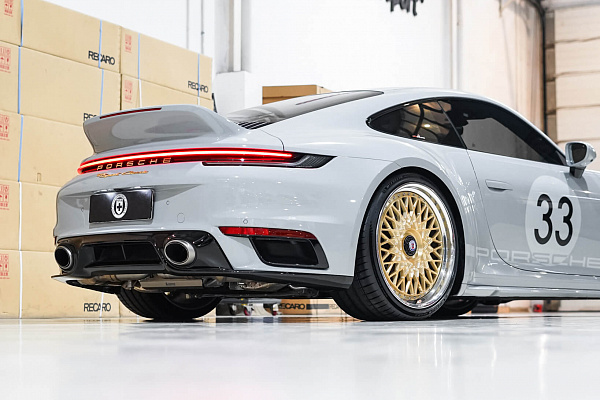 Фото дисков HRE 501 Глянцевое золото на Porsche 911 VIII