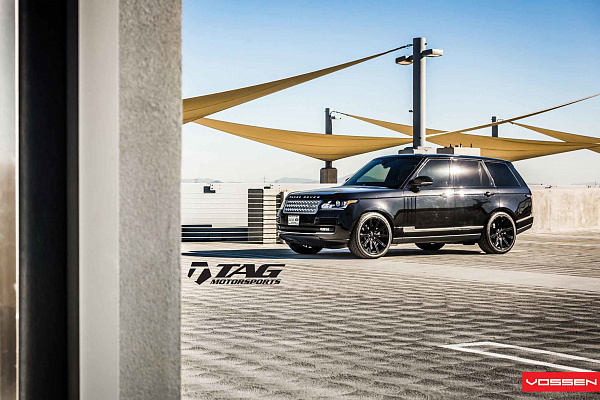 Фото дисков Vossen CV4 Черный глянец на Range Rover Sport II