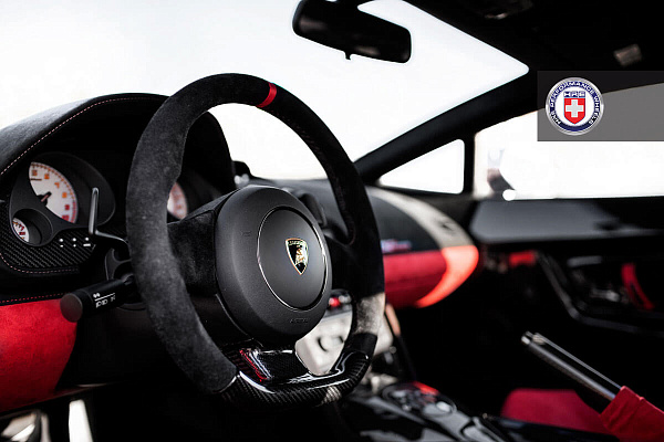 Фото дисков HRE C109 Черный сатин на Lamborghini Gallardo