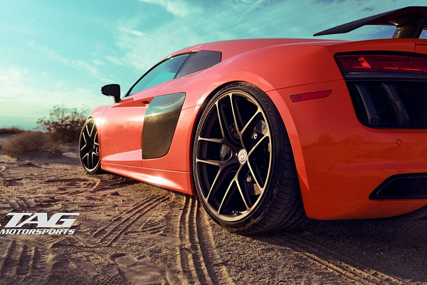 Фото дисков HRE R101 Lightweight Сатиновая бронза на Audi R8 (4S)